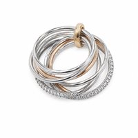 Anillo Recarlo Mujer in Oro Diamante 0.13 Ct ZR 040/BR - ZR 040/BR